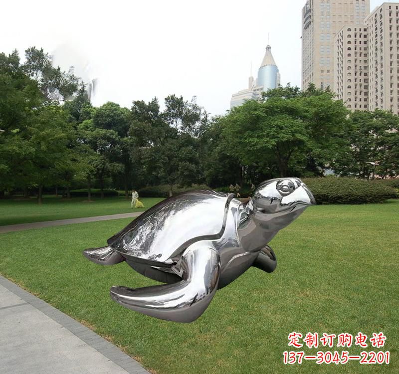 湖南不锈钢海龟雕塑