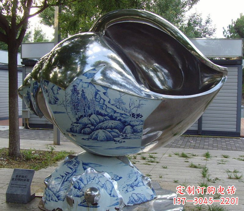 湖南不锈钢海螺雕塑