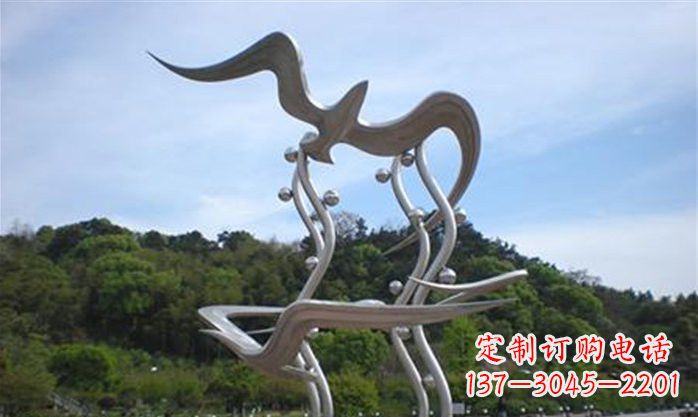 湖南不锈钢海鸥景观雕塑