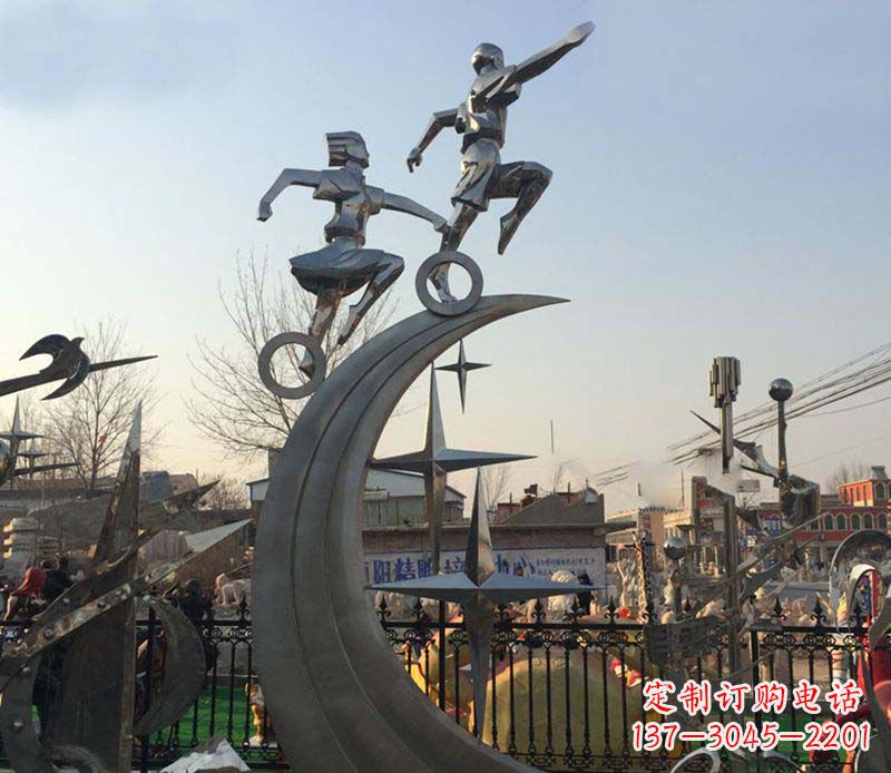 湖南不锈钢海之星儿童雕塑