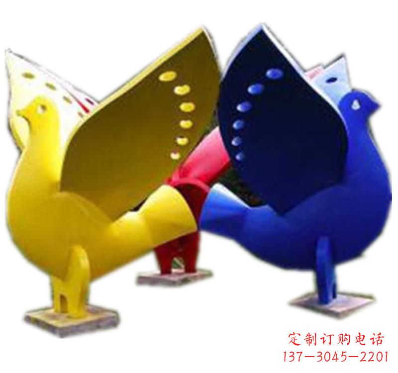湖南不锈钢和平鸽雕塑2