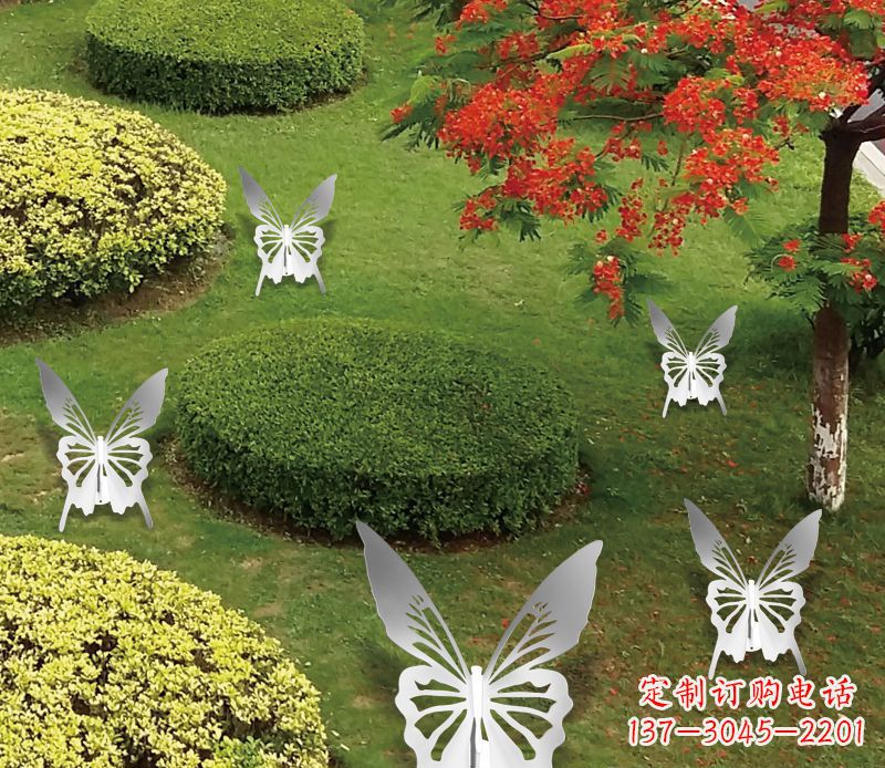 湖南不锈钢蝴蝶雕塑12