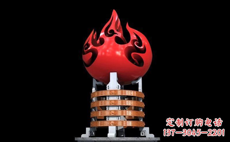 湖南不锈钢火炬广场雕塑
