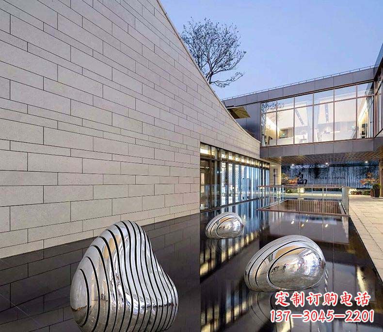 湖南不锈钢假山摆件雕塑