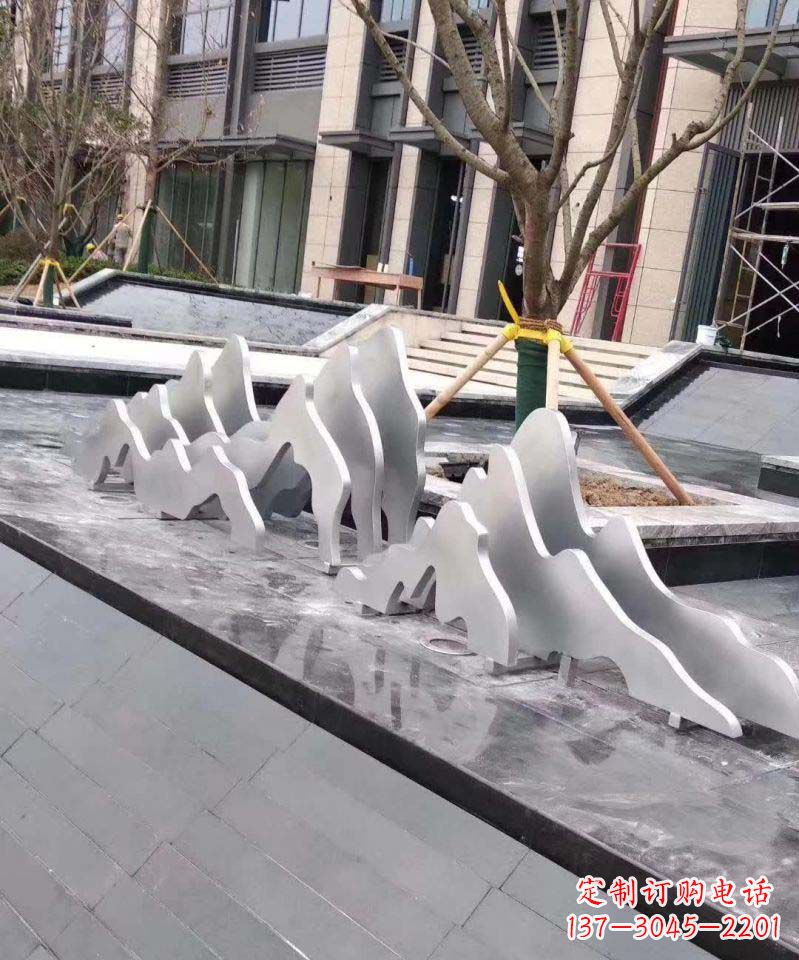 湖南不锈钢假山景观雕塑