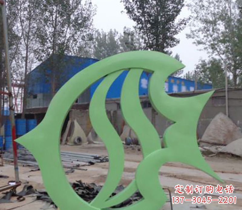 湖南不锈钢剪纸鲤鱼雕塑