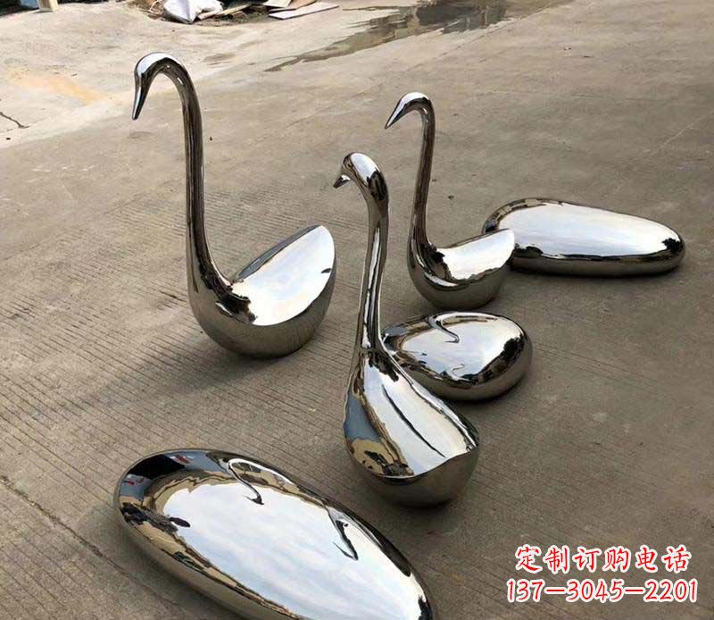 湖南不锈钢镜面鹅卵石座椅