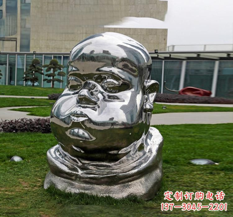 湖南不锈钢镜面儿童雕塑
