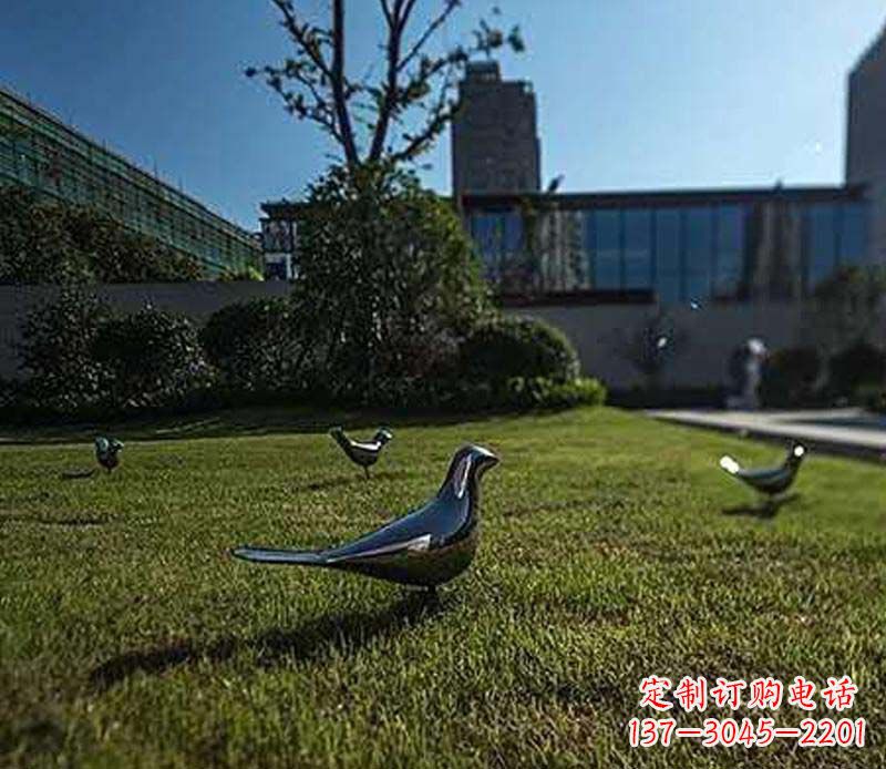 湖南不锈钢镜面鸽子雕塑 