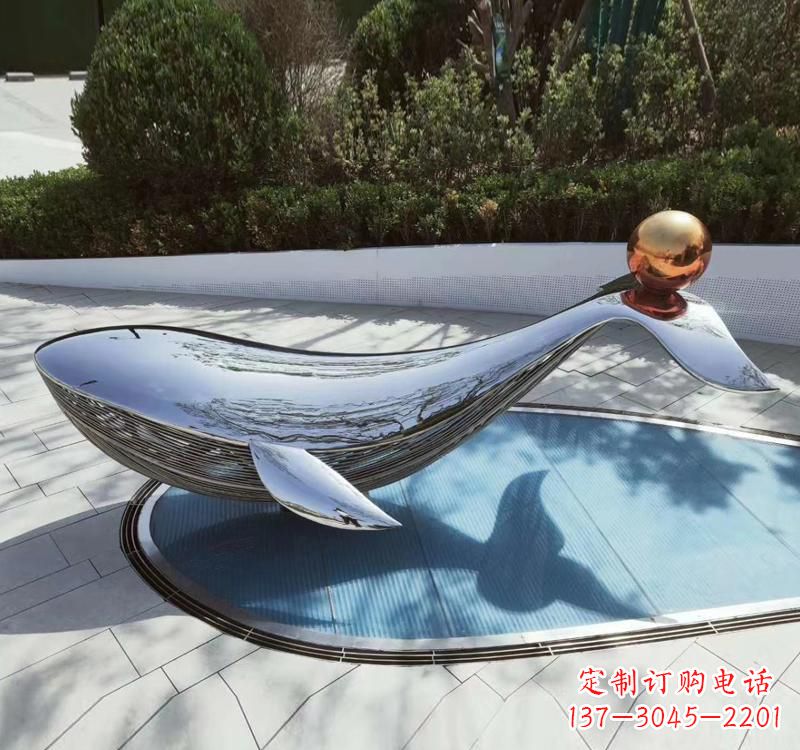 湖南不锈钢镜面海豚雕塑