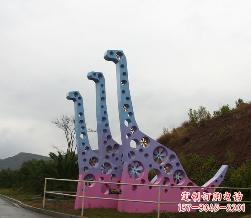 湖南不锈钢恐龙雕塑