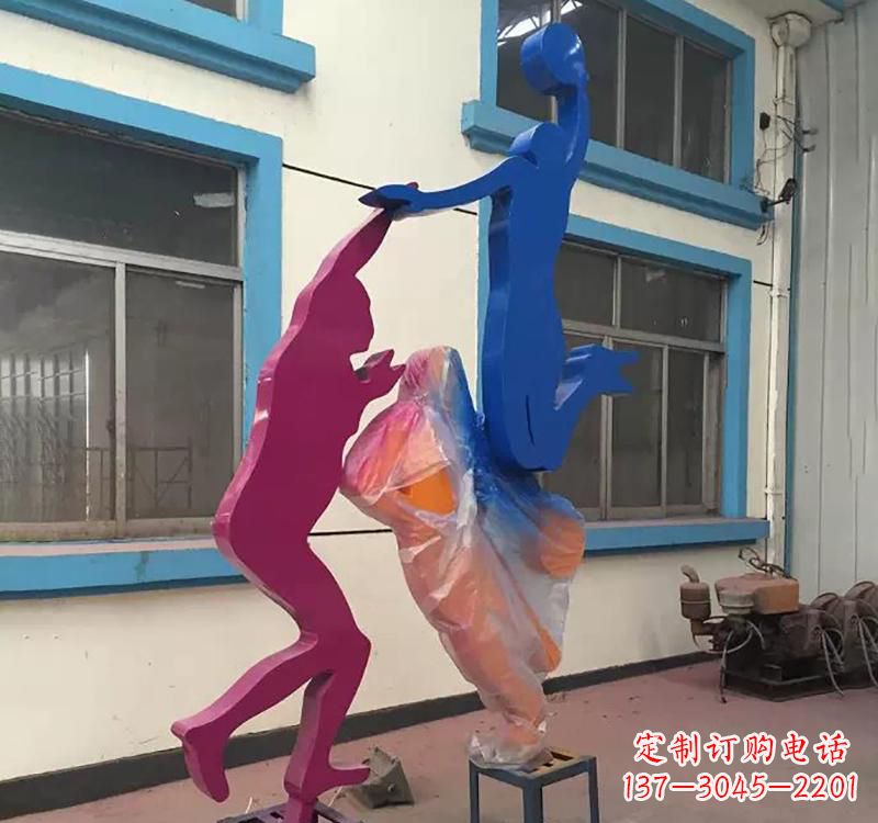 湖南不锈钢篮球运动员雕塑