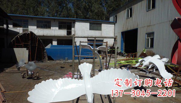 湖南不锈钢老鹰雕塑 (2)