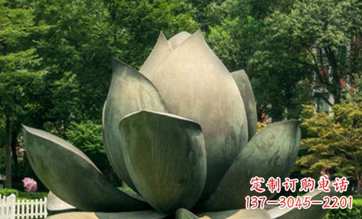 湖南不锈钢莲花公园景观雕塑
