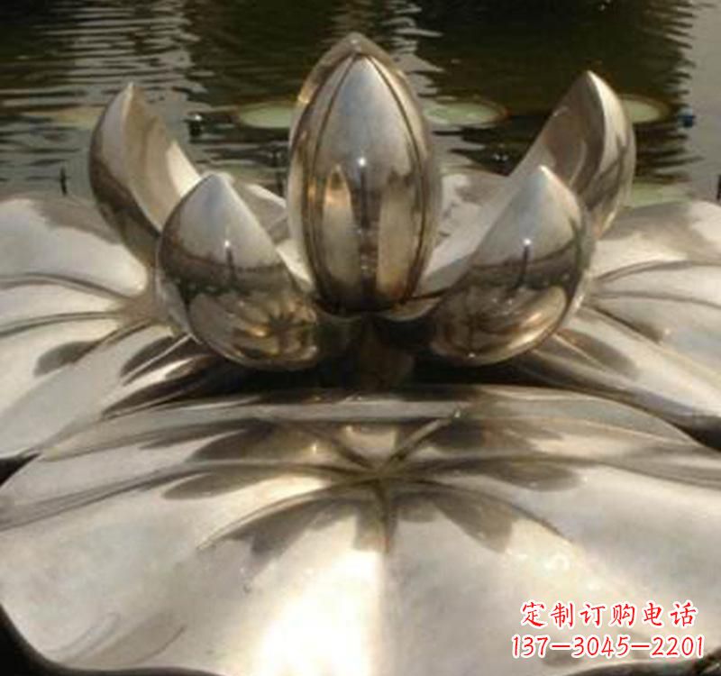 湖南不锈钢莲花喷泉雕塑