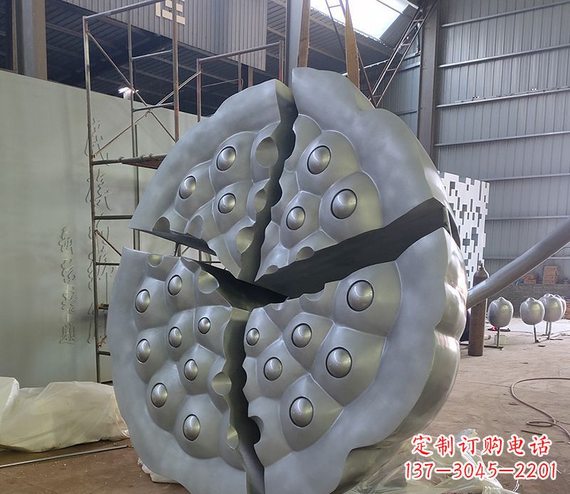 湖南不锈钢莲蓬景观雕塑