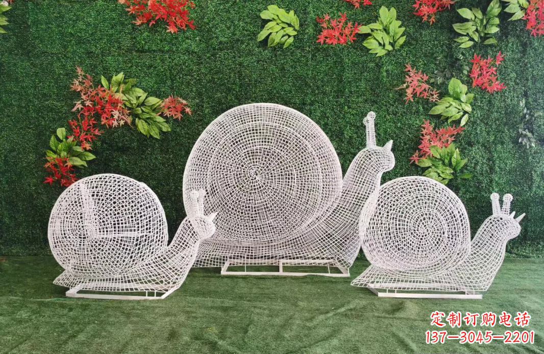 湖南不锈钢镂空蜗牛雕塑11