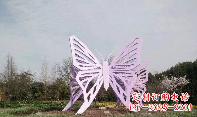 湖南不锈钢旅游区蝴蝶雕塑
