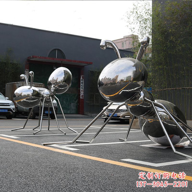 湖南不锈钢蚂蚁城市街道雕塑摆件