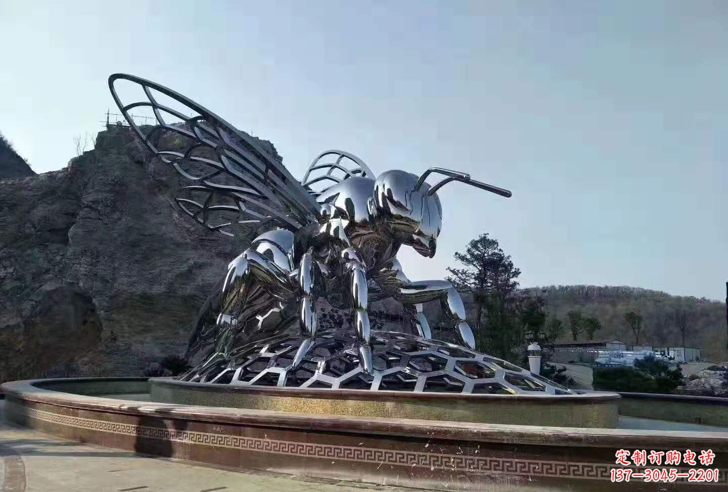 湖南不锈钢蚂蚁雕塑广场景观雕塑大型动物雕塑