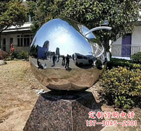 湖南不锈钢蚂蚁滚苹果雕塑