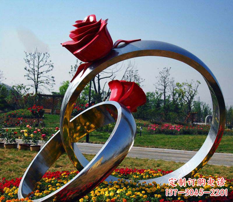 湖南不锈钢玫瑰戒指精美的艺术品