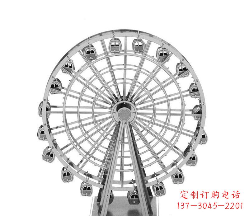 湖南不锈钢摩天轮雕塑引领城市风采