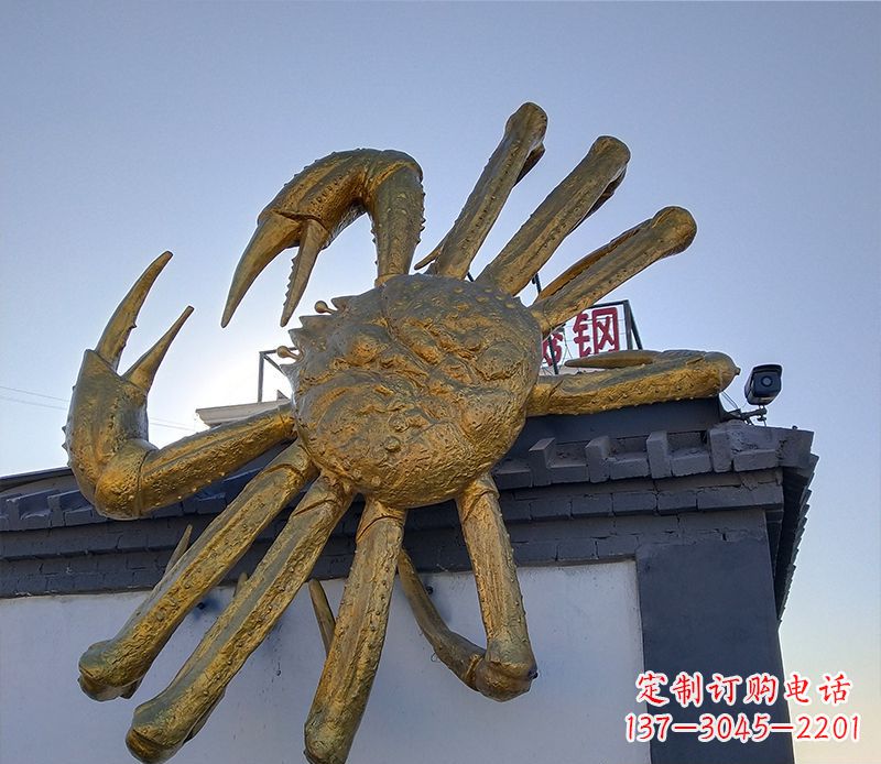 湖南不锈钢螃蟹雕塑