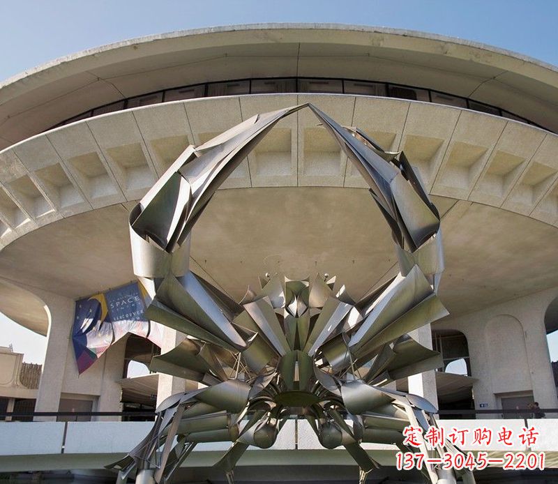 湖南不锈钢螃蟹雕塑户外