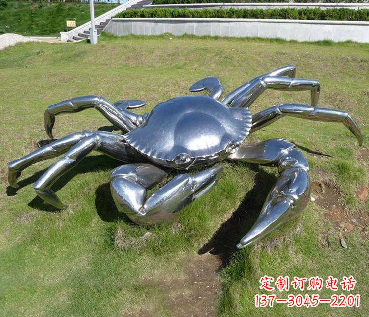 湖南不锈钢螃蟹公园景观雕塑