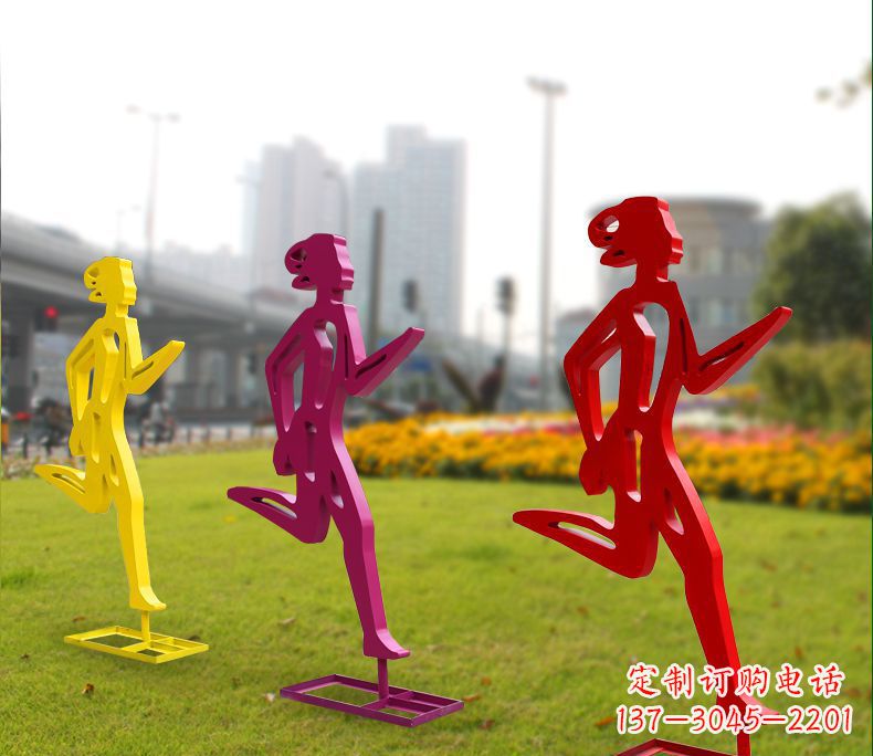 湖南勇敢奔跑的女性雕塑
