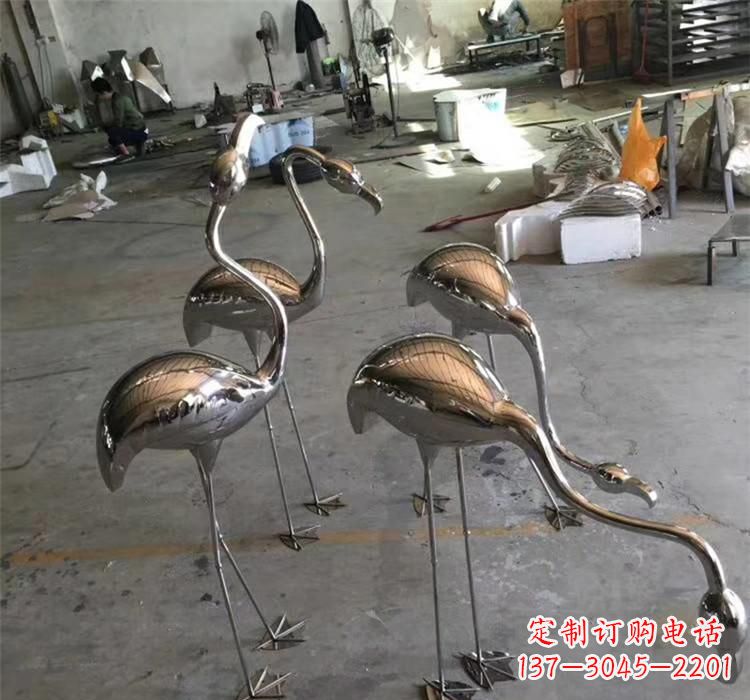湖南不锈钢火烈鸟雕塑给家园带来灿烂的光芒