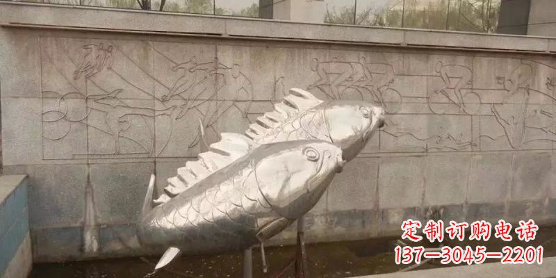 湖南不锈钢喷泉鲤鱼喷泉雕塑