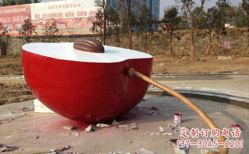 湖南不锈钢苹果雕塑艺术与实用的结合