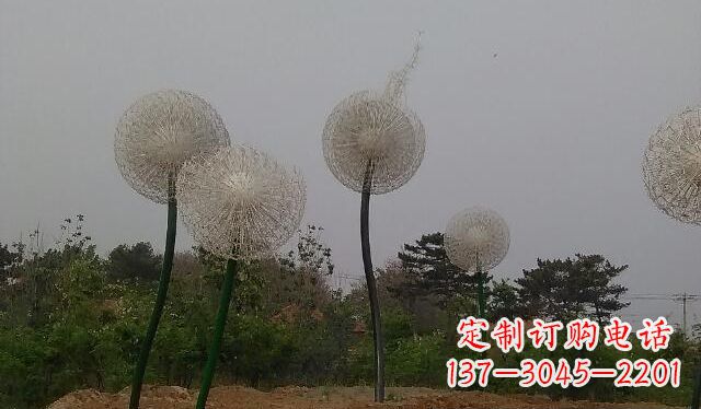 湖南不锈钢蒲公英公园景观雕塑