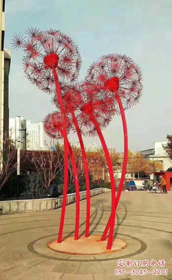 湖南不锈钢蒲公英造型雕塑