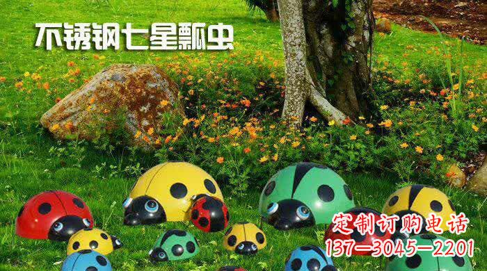 湖南不锈钢七星瓢虫雕塑