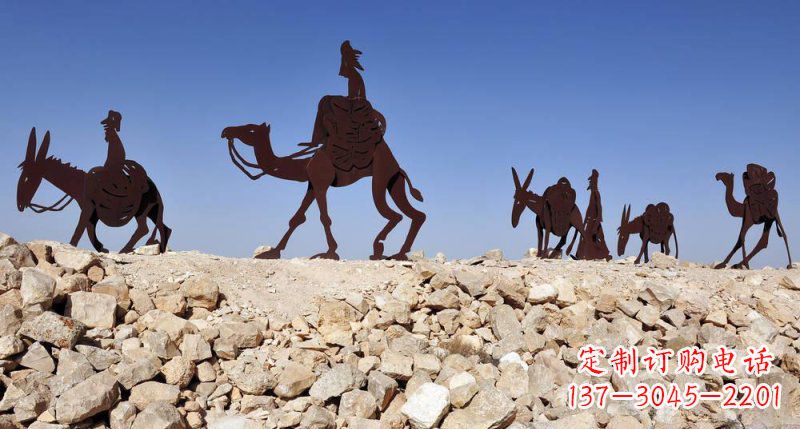 湖南不锈钢骆驼雕塑传承古代传统