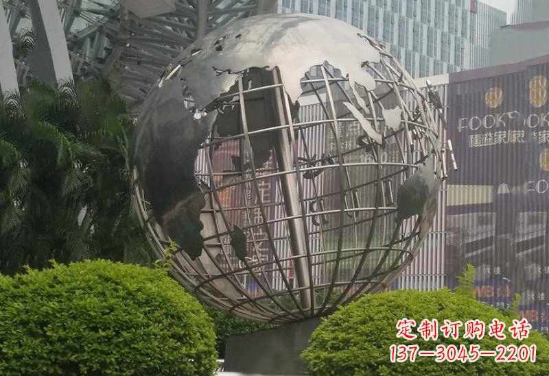 湖南不锈钢地球仪雕塑一个精美的艺术品