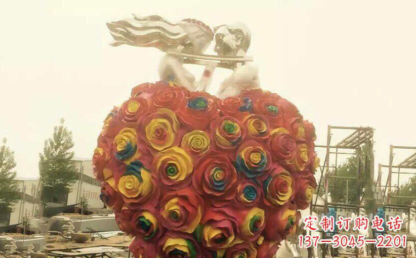 湖南不锈钢情侣结婚雕塑