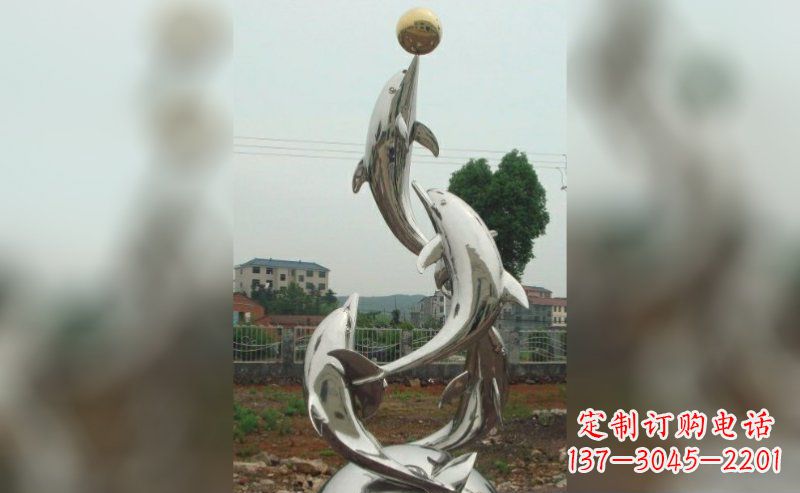 湖南不锈钢海豚雕塑的美丽