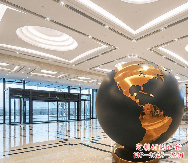 湖南不锈钢地球仪雕塑精美绝伦