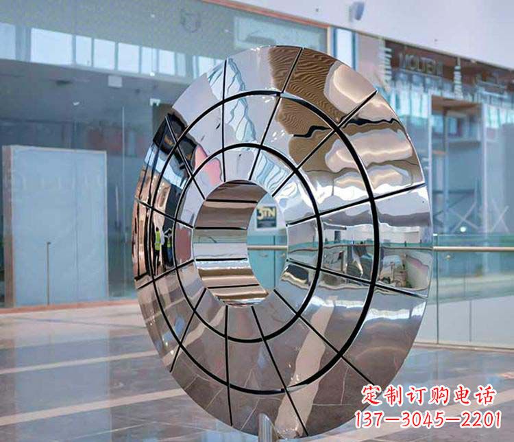 湖南不锈钢圆环雕塑——精美的艺术精品