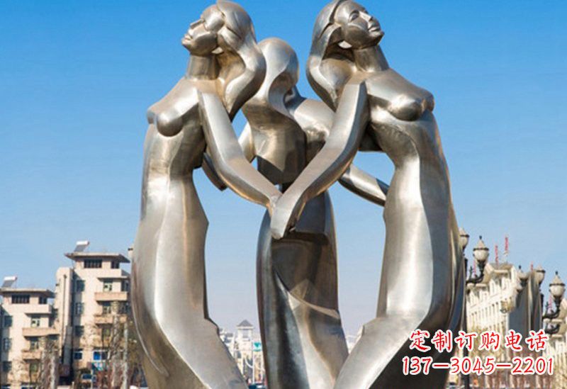 湖南不锈钢女孩雕塑