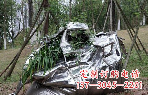 湖南不锈钢手提包雕塑2