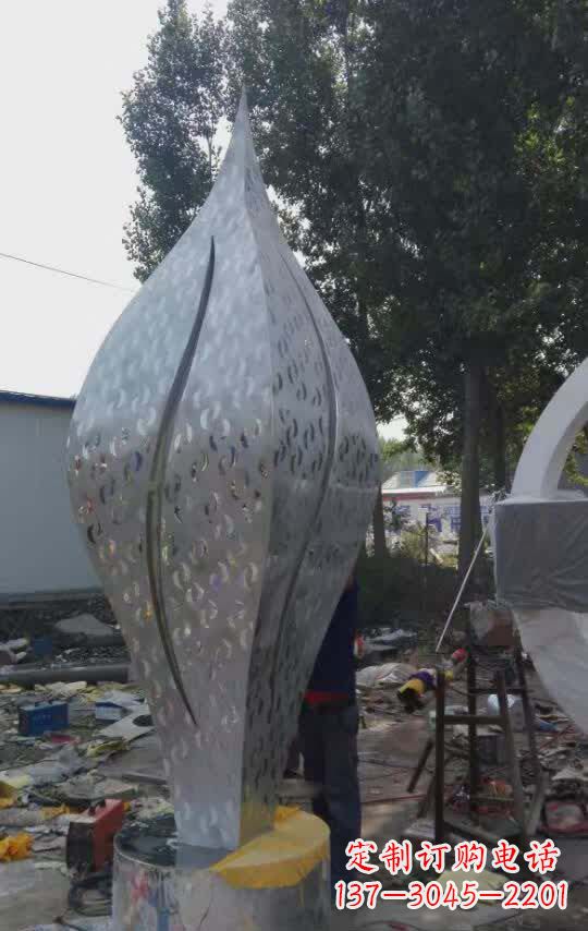 湖南不锈钢树叶景观装饰雕塑