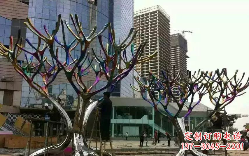 湖南不锈钢树枝景观雕塑