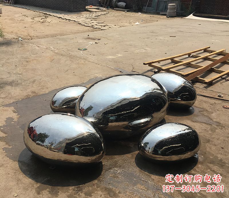 湖南不锈钢水滴创造景观雕塑