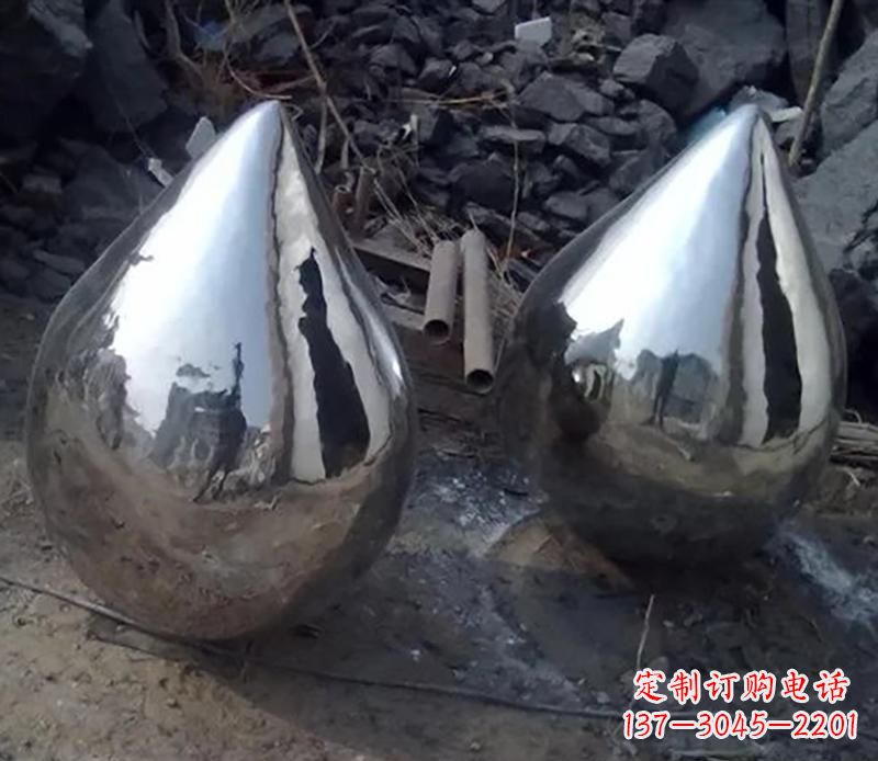 湖南不锈钢水滴景观雕塑
