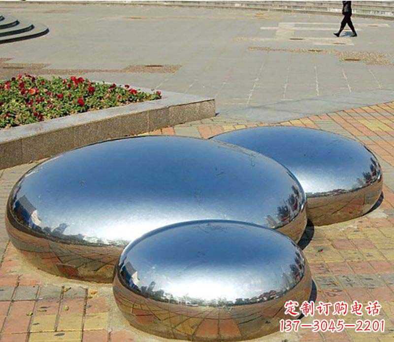 湖南不锈钢水滴校园雕塑